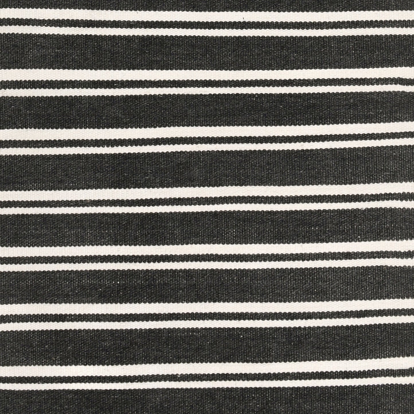 Performance Palma Stripe Rug - Charcoal/Ivory