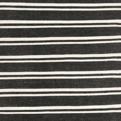 Performance Palma Stripe Rug - Charcoal/Ivory