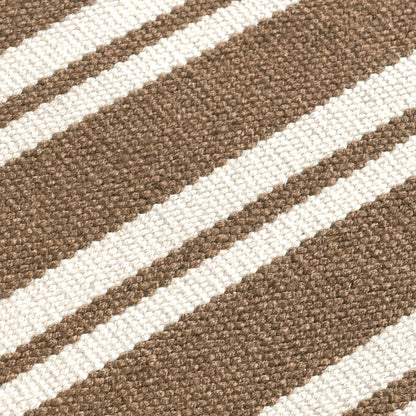 Performance Palma Stripe Rug - Coconut Brown/Ivory