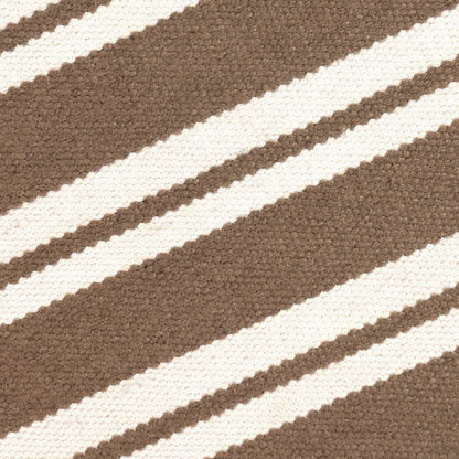 Performance Palma Stripe Rug - Coconut Brown/Ivory
