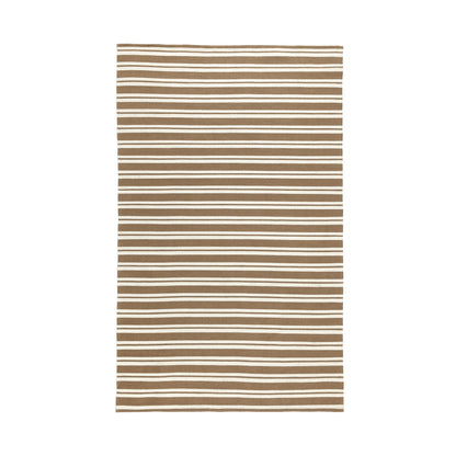 Performance Palma Stripe Rug - Coconut Brown/Ivory