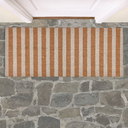 Striped Doormat 24x57 - Ivory/Natural