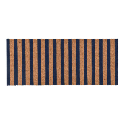 Striped Doormat 24x57 - Navy/Natural