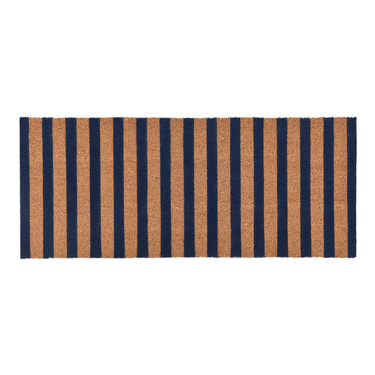 Striped Doormat 24x57 - Navy/Natural