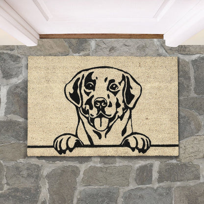 Good Dog Doormat 24x36 - Black/Sand