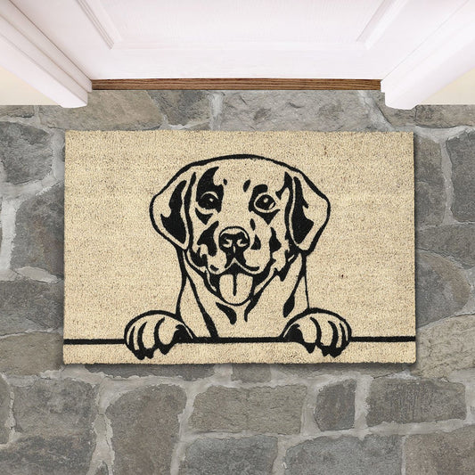 Good Dog Doormat 24x36 - Black/Sand