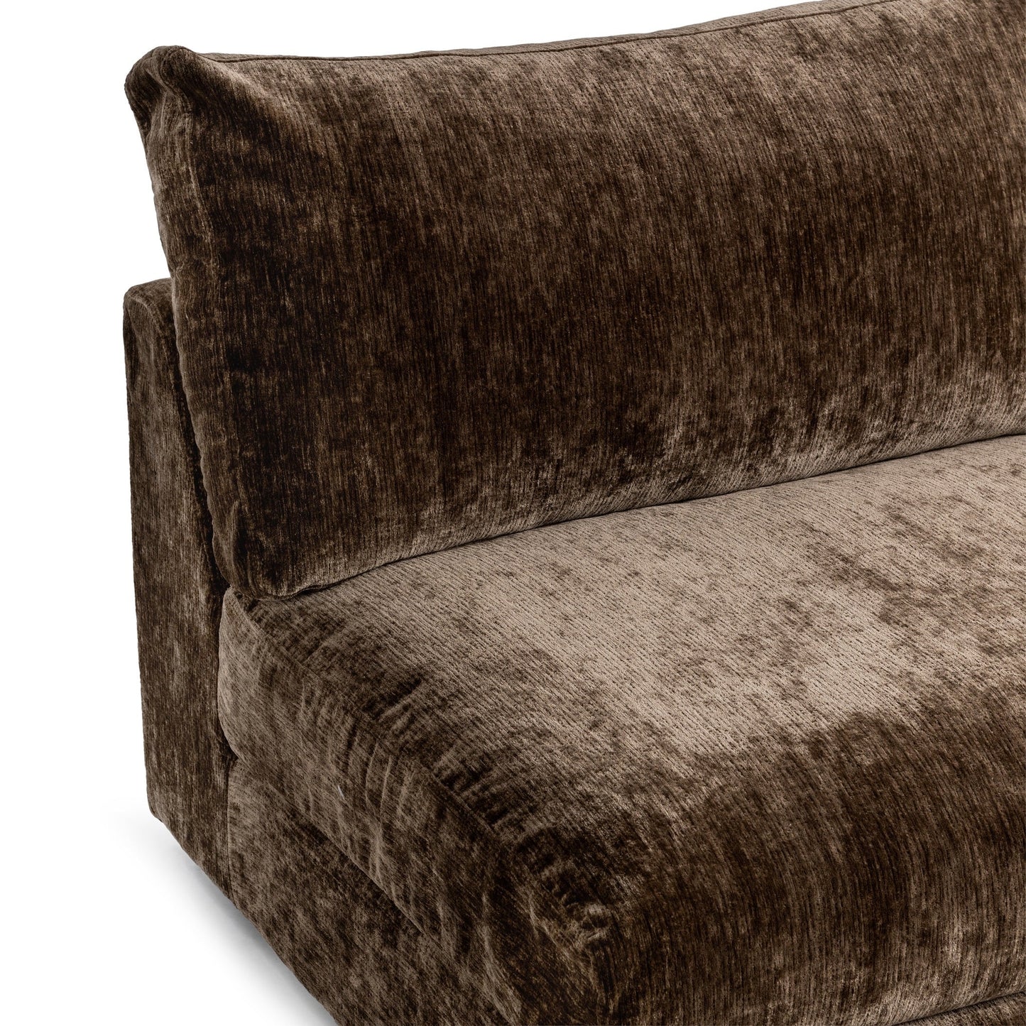 Ludwig Armless Chair - Mossed Brown