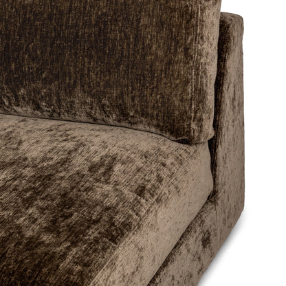 Ludwig Armless Chair - Mossed Brown