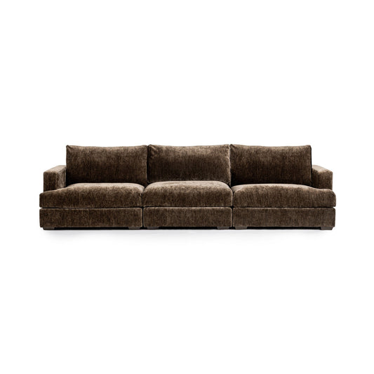 Ludwig 3pc Sofa - Mossed Brown