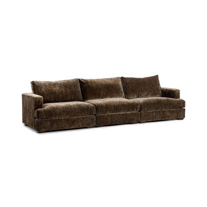 Ludwig 3pc Sofa - Mossed Brown