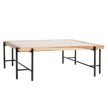 Cyrus Square Coffee Table - Natural/Black