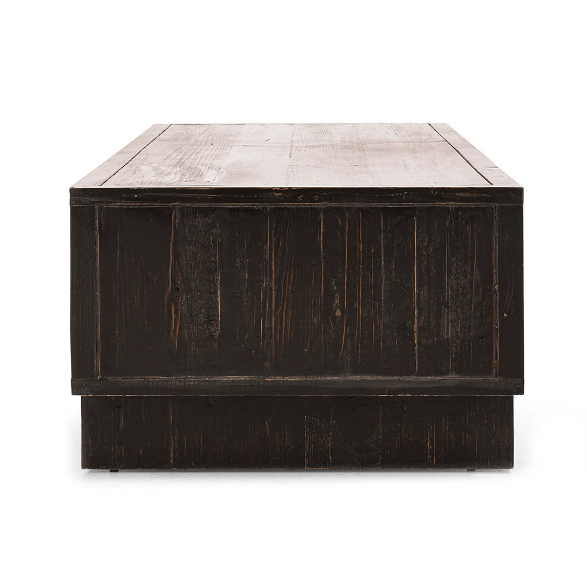 Anton Rectangle 4Dwr Coffee Table - Black-Natural