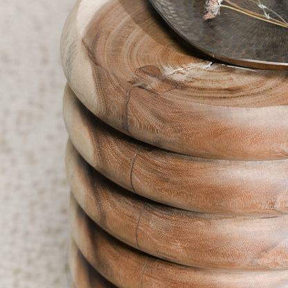 Gala Round End Table - Natural