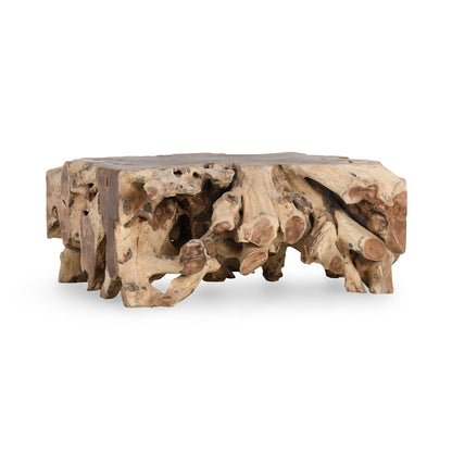 Cypress Root 40" Square Coffee Table Natural - Natural