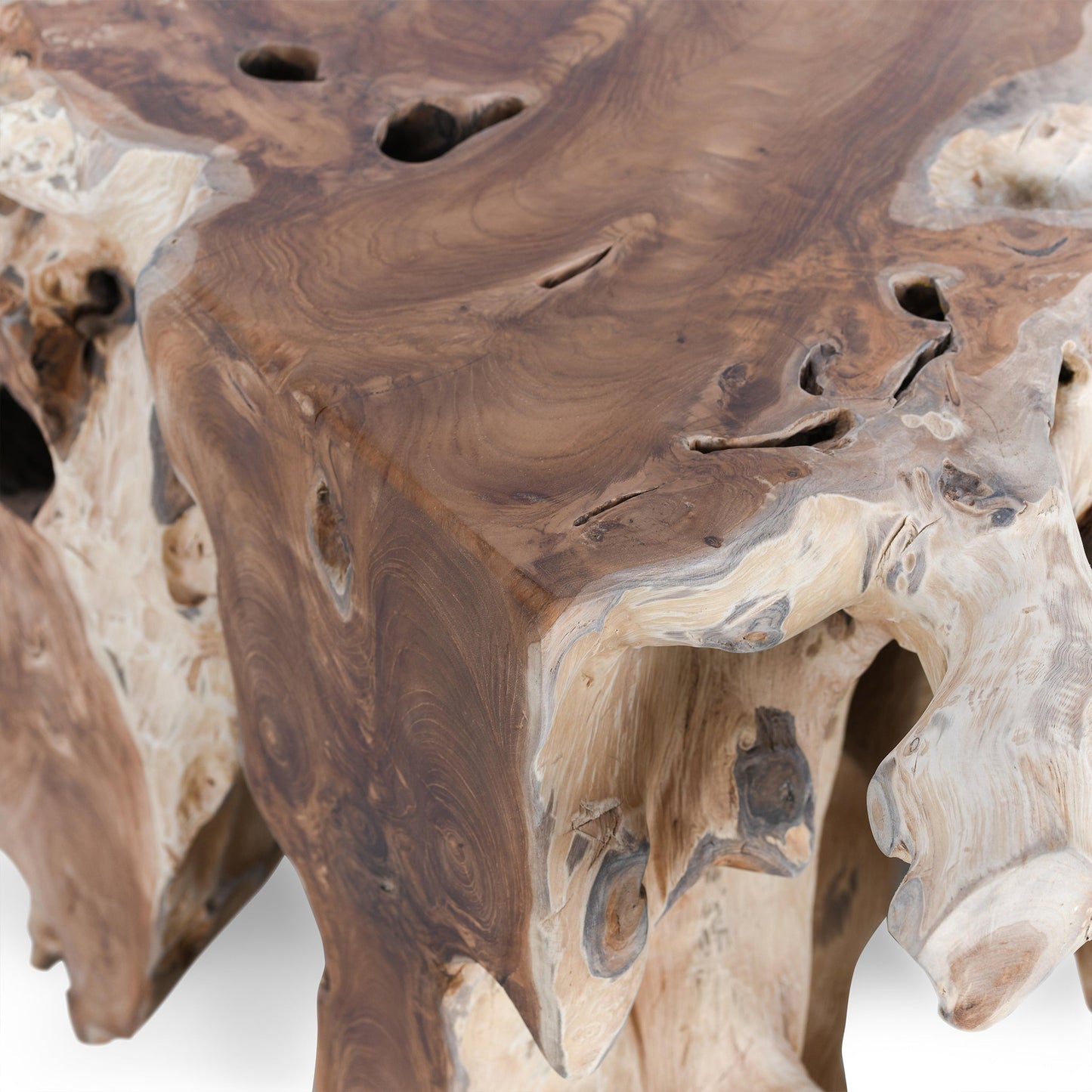 Cypress Root 40" Square Coffee Table Natural - Natural