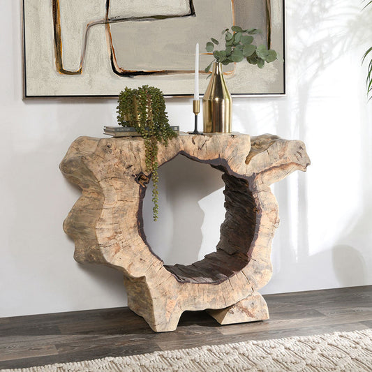 Odette Rectangle Console Table - Natural