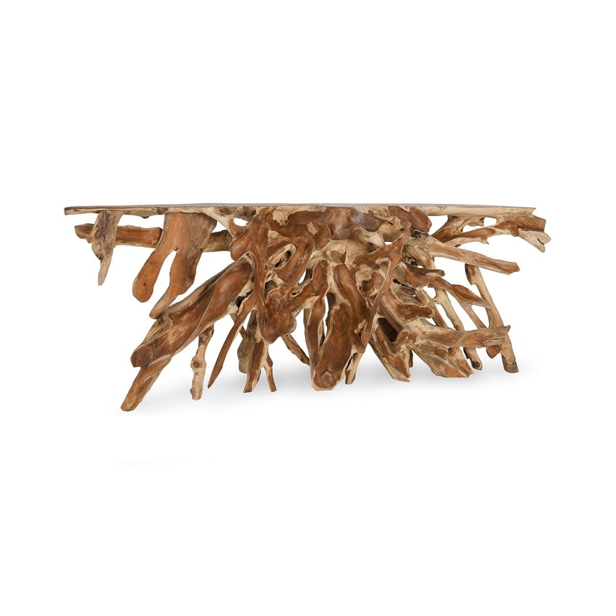 Shia Teak Root Console Table - Natural