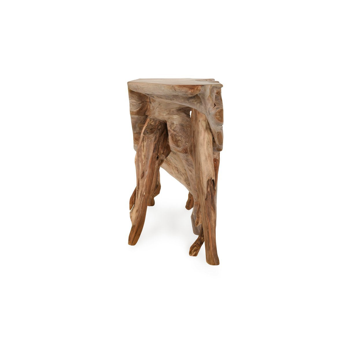 Cypress Teak Root Console Table 59-60" - Natural