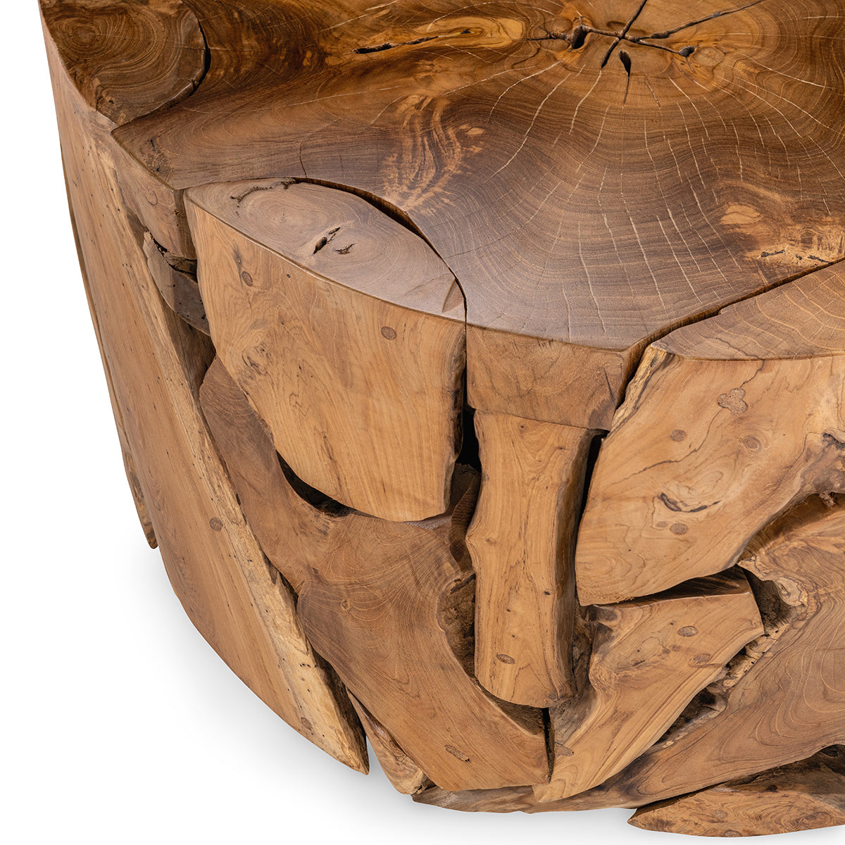 Rhea Round Coffee Table - Natural
