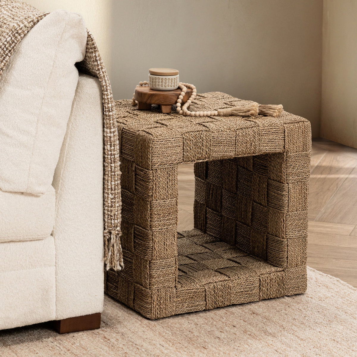 Neyla Square End Table - Natural