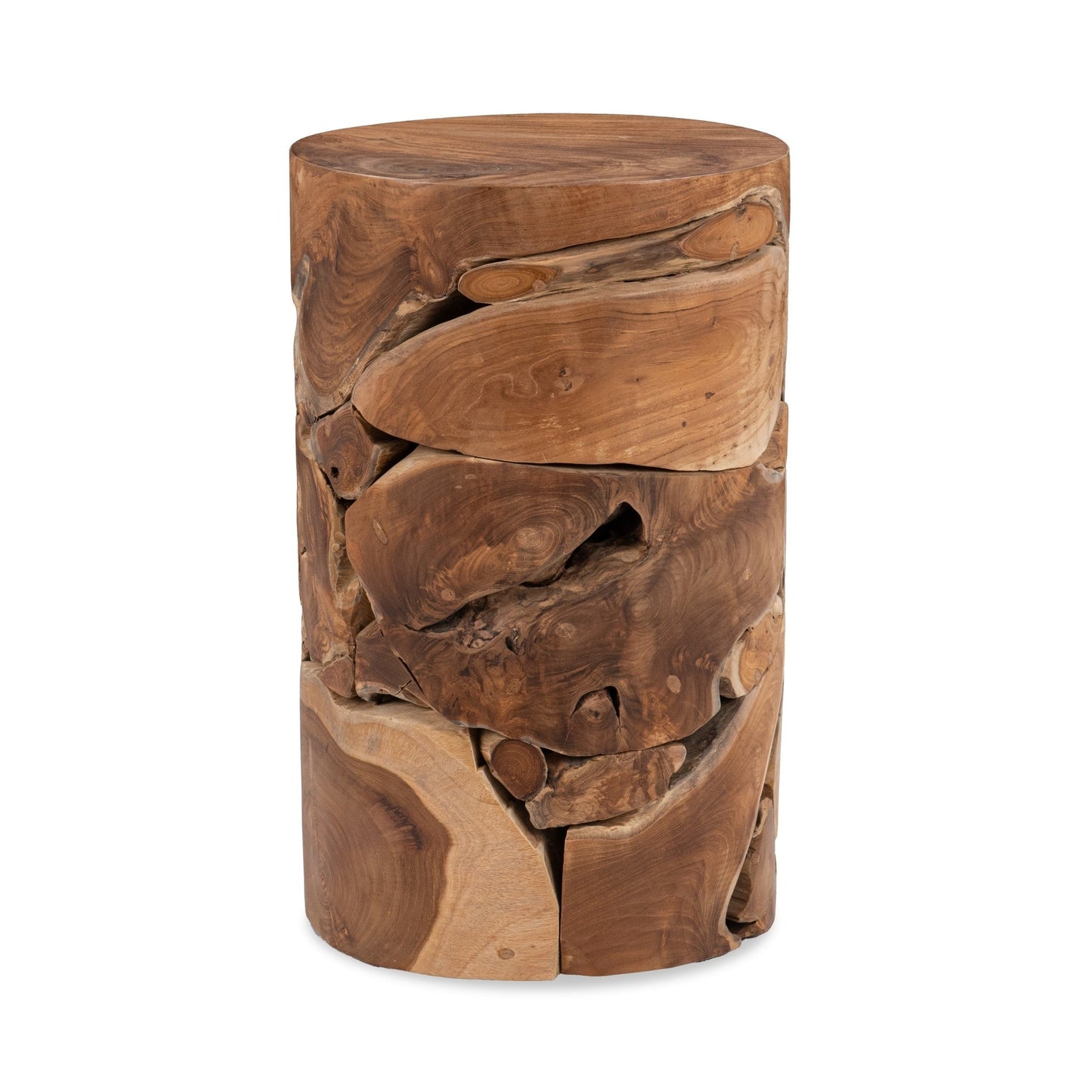 Rhea Round Accent Table - Natural