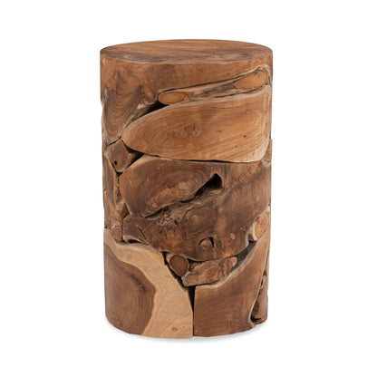 Rhea Round Accent Table - Natural