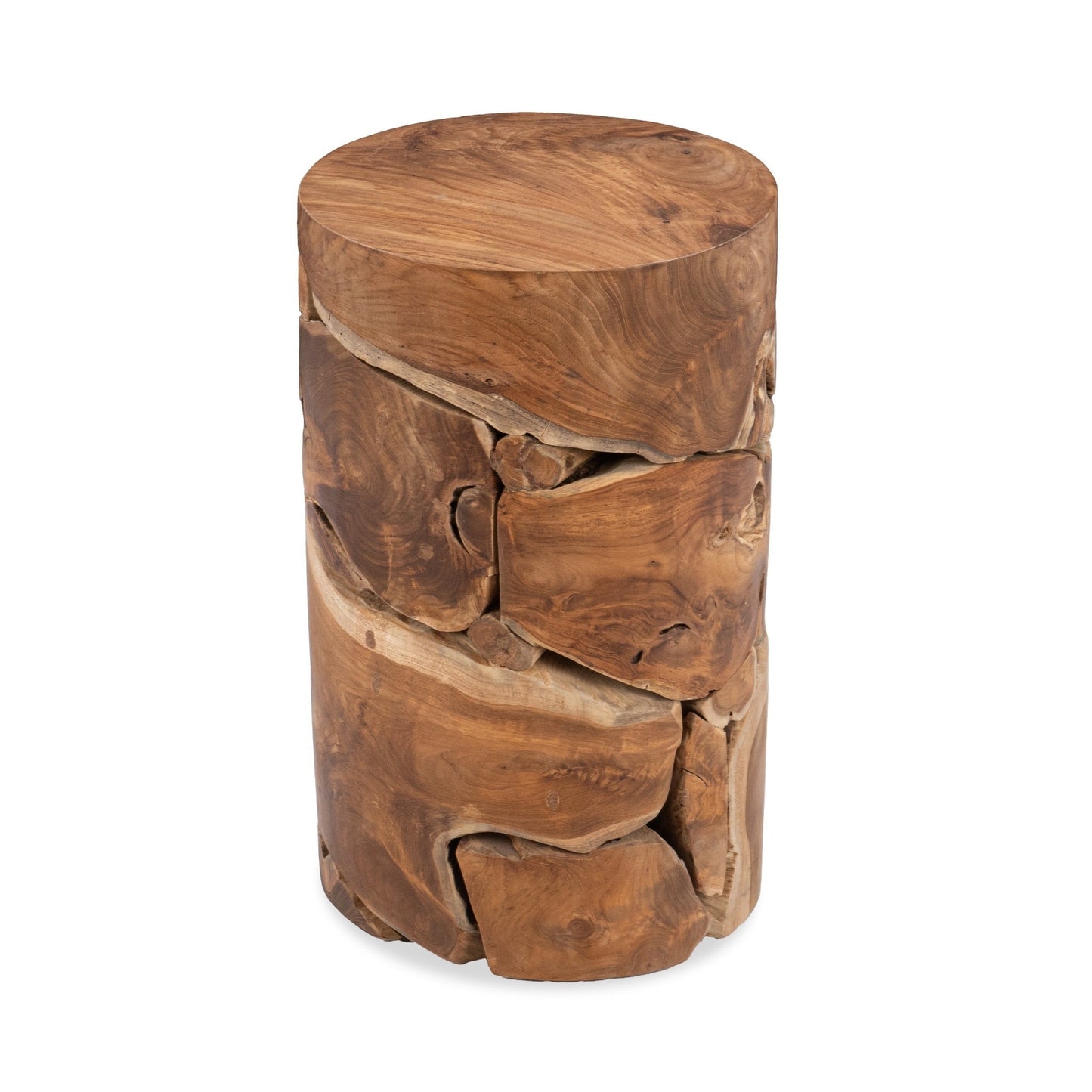 Rhea Round Accent Table - Natural