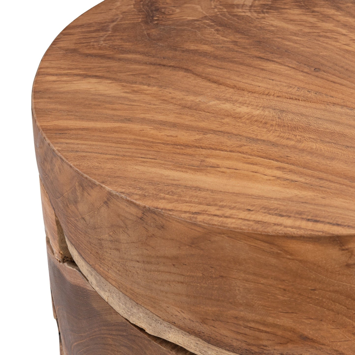 Rhea Round Accent Table - Natural
