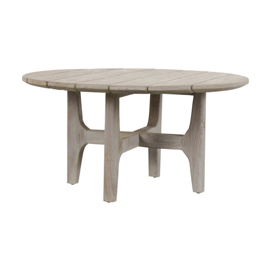 Dawn Outdoor Round Coffee Table - Gray