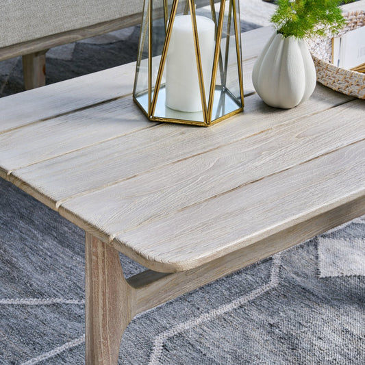 Dawn Outdoor Rectangle Coffee Table - Gray