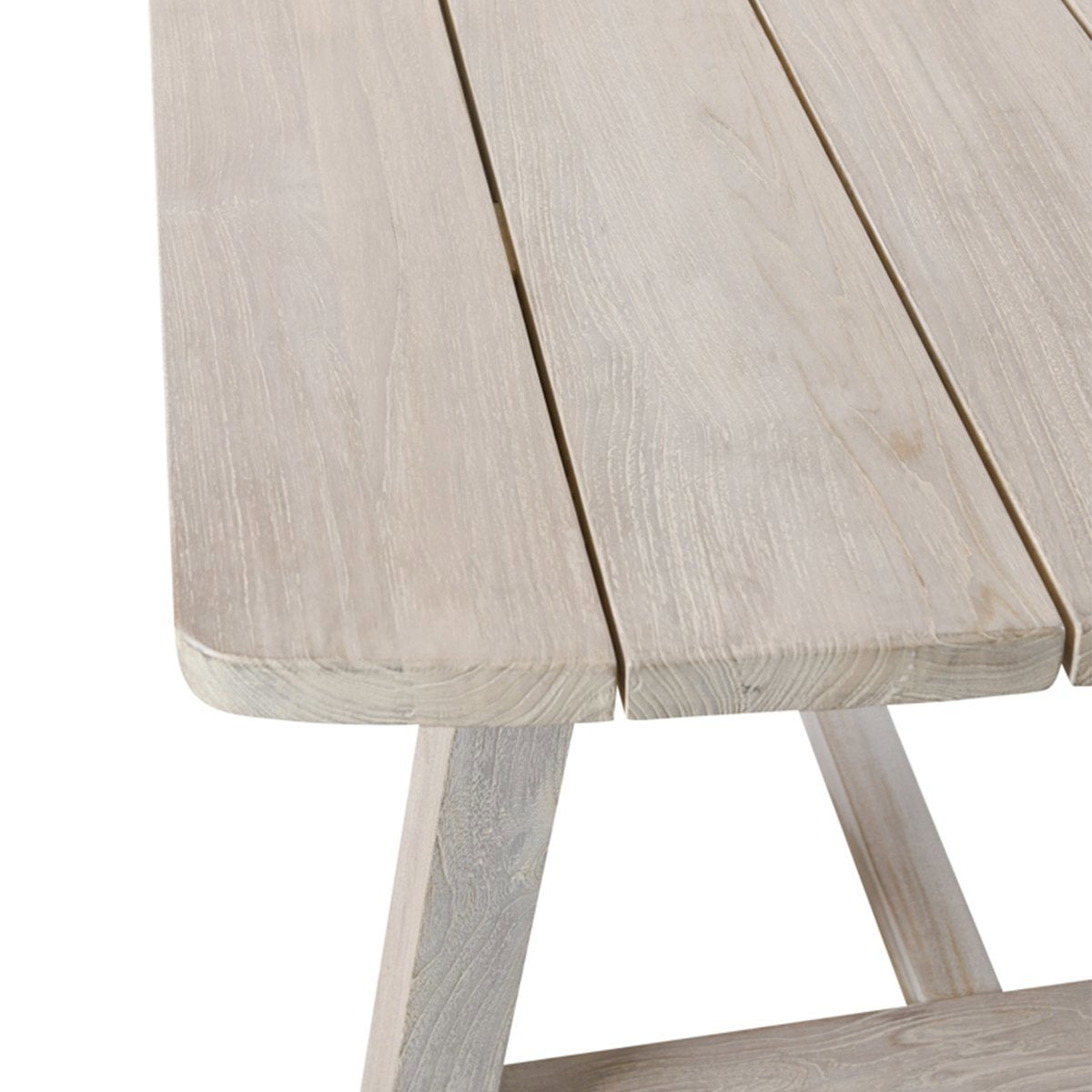Agnes Outdoor Rectangle Dining Table - Gray