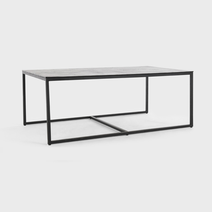 Buckley Cast Aluminum Rectangle Coffee Table Set of 3 - Dark Antique