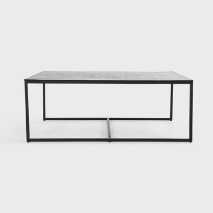 Buckley Cast Aluminum Rectangle Coffee Table Set of 3 - Dark Antique