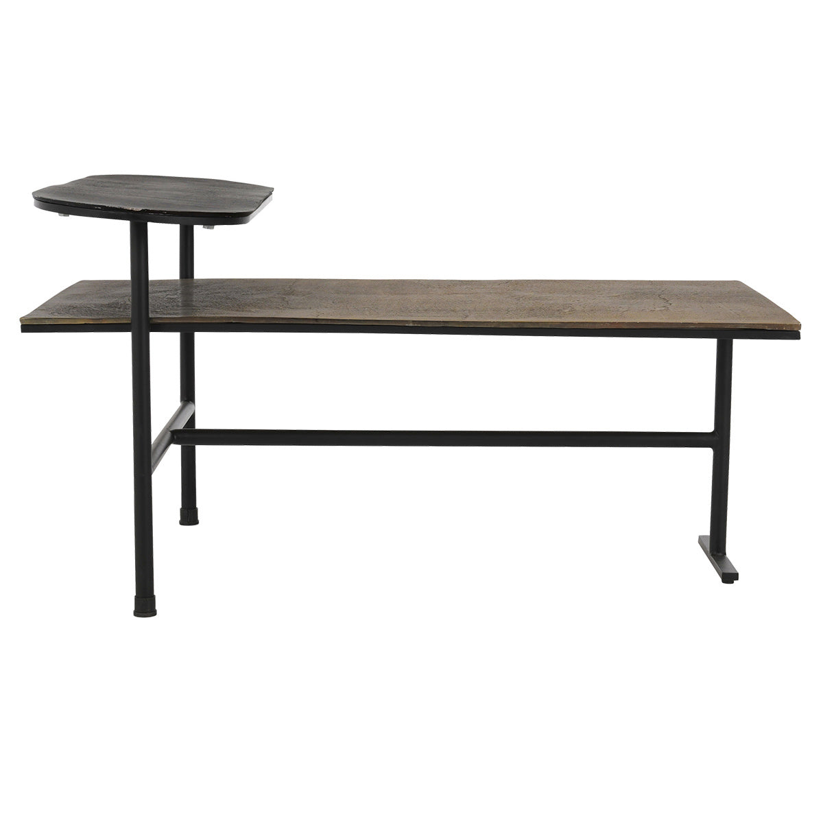 Wagner Cast Aluminum Rectangle Coffee Table - Dark Antique