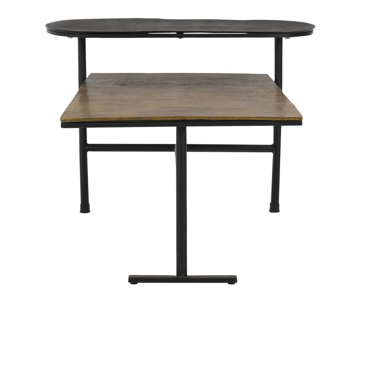 Wagner Cast Aluminum Rectangle Coffee Table - Dark Antique