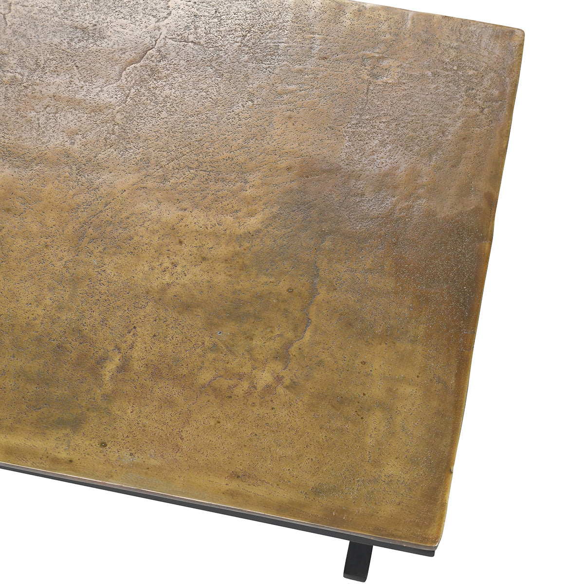 Wagner Cast Aluminum Rectangle Coffee Table - Dark Antique