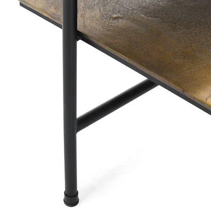 Wagner Cast Aluminum Rectangle Coffee Table - Dark Antique