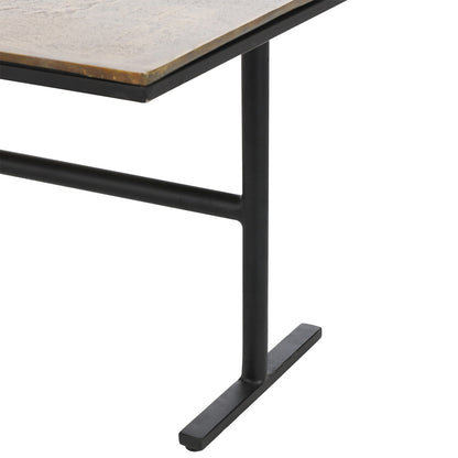 Wagner Cast Aluminum Rectangle Coffee Table - Dark Antique