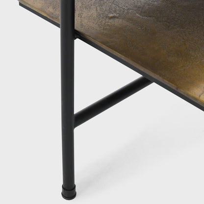 Wagner Cast Aluminum Rectangle Coffee Table - Dark Antique