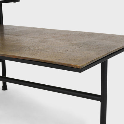 Wagner Cast Aluminum Rectangle Coffee Table - Dark Antique