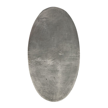 Flores Cast Aluminum Oval Coffee Table - Nickle