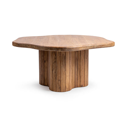 Alvaro 65" Free Form Dining Table - Golden Wheat