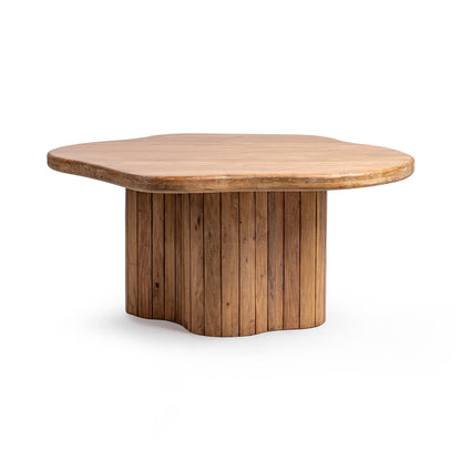 Alvaro 65" Free Form Dining Table - Golden Wheat