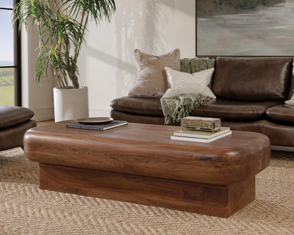 Craig Rectangle Coffee Table - Acorn Brown