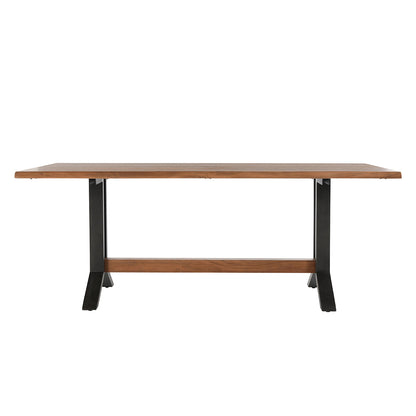 Bellamy Rectangle Dining Table - Amber Brown