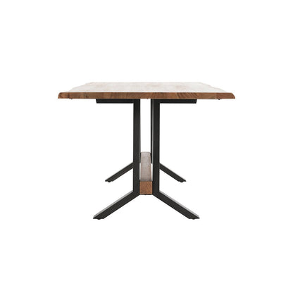 Bellamy Rectangle Dining Table - Amber Brown