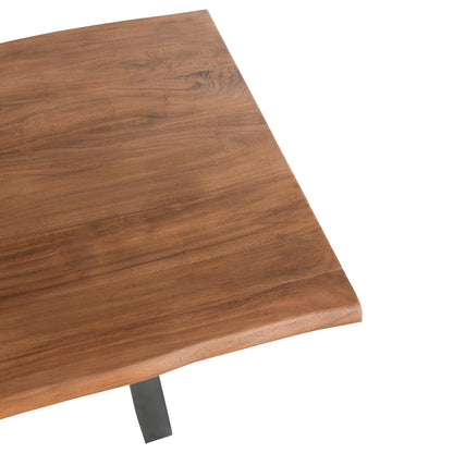 Bellamy Rectangle Dining Table - Amber Brown