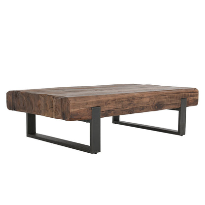 Duarte Rectangle Coffee Table - Rustic Brown