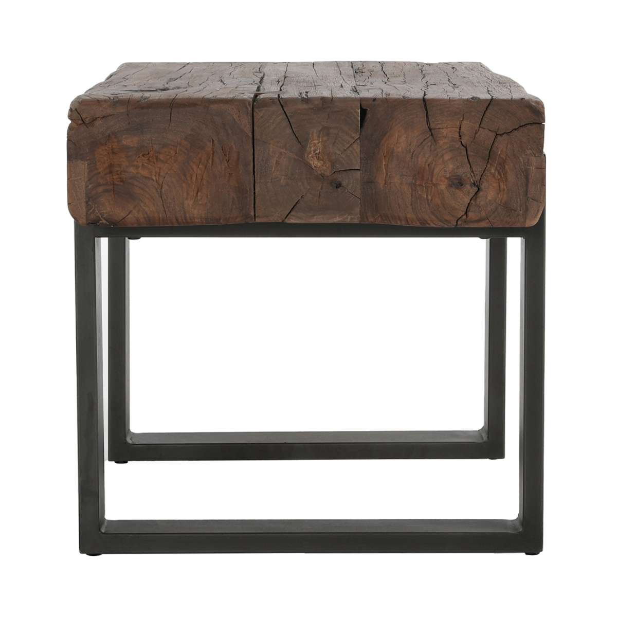 Duarte Rectangle End Table - Rustic Brown