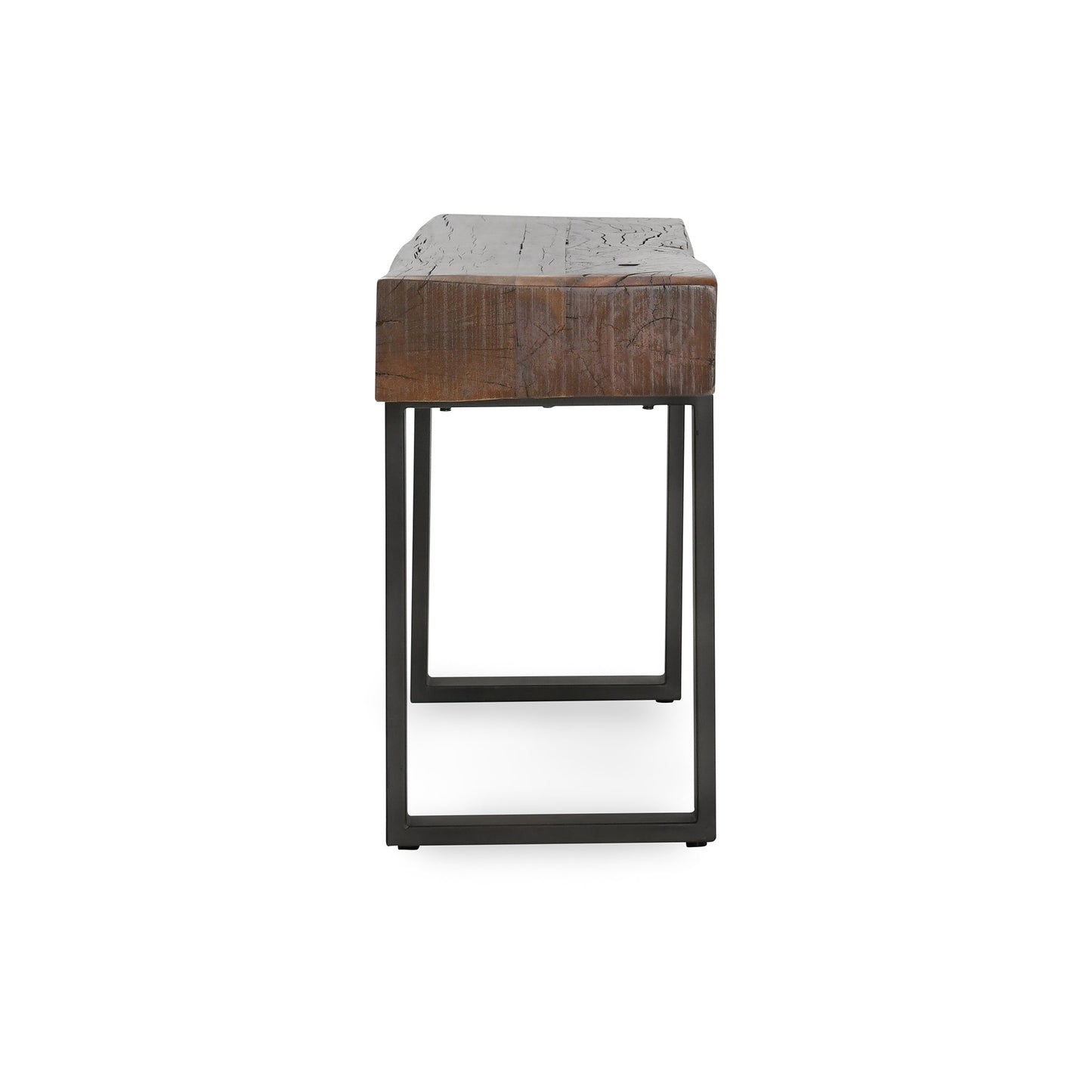 Duarte Rectangle Console Table - Rustic Brown